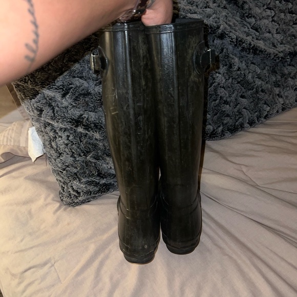 Black hunter rain boots - Picture 3 of 4
